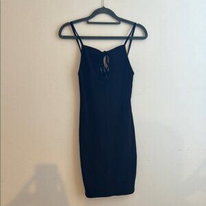 Zara Black Spaghetti Strap Dress NWT